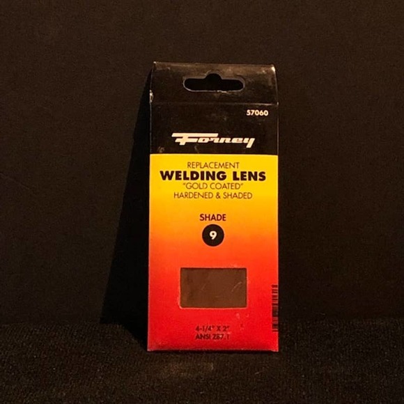 Forney #57060 Replacement Welding Lens "Gold Coated"; Shade 9; 4-1/4" x 2"; NIP - Picture 3 of 4
